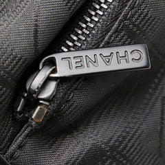 シャネル ニュートラベルライン バニティバッグ ブラック ナイロン レザー レディース CHANEL 【中古】