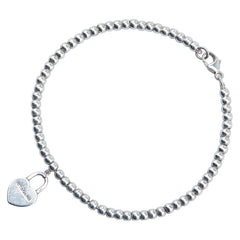 ティファニー リターン トゥ ティファニー ハートタグ ブレスレット ボールチェーン SV925 シルバー レディース TIFFANY&Co. 【中古】
