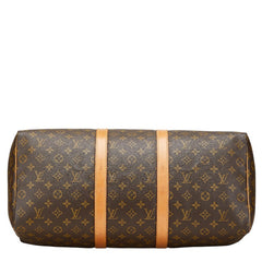 ルイ ヴィトン モノグラム キーポル50 ボストンバッグ ハンドバッグ M41426 ブラウン PVC レザー レディース LOUIS VUITTON 【中古】