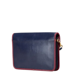 マークジェイコブス ショルダーバッグ ネイビー パープル レザー レディース MARC JACOBS 【中古】