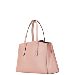 コーチ チャーリー キャリーオール ハンドバッグ ショルダーバッグ 2WAY 25137 ピンク レザー レディース COACH 【中古】