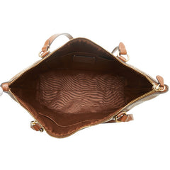 コーチ シグネチャー ハンドバッグ トートバッグ F29208 ブラウン PVC レザー レディース COACH 【中古】