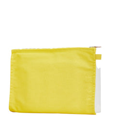 エルメス ボラボラ ポーチ3点セット イエロー コットン レディース HERMES 【中古】