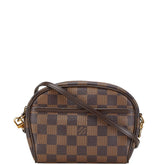 ルイ ヴィトン ダミエ ポシェット イパネマ ショルダーバッグ ポーチ 2WAY N51296 ブラウン PVC レザー レディース LOUIS VUITTON 【中古】