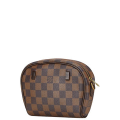 ルイ ヴィトン ダミエ ポシェット イパネマ ショルダーバッグ ポーチ 2WAY N51296 ブラウン PVC レザー レディース LOUIS VUITTON 【中古】