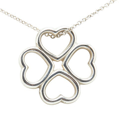 ティファニー 四葉のクローバー モチーフ ネックレス SV925 シルバー レディース TIFFANY&Co. 【中古】