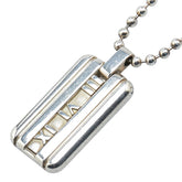 ティファニー アトラス プレート ボールチェーン ネックレス SV925 シルバー レディース TIFFANY&Co. 【中古】