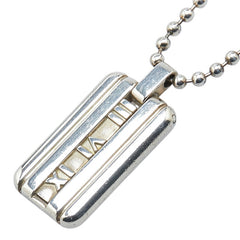 ティファニー アトラス プレート ボールチェーン ネックレス SV925 シルバー レディース TIFFANY&Co. 【中古】