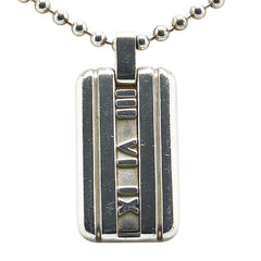 ティファニー アトラス プレート ボールチェーン ネックレス SV925 シルバー レディース TIFFANY&Co. 【中古】