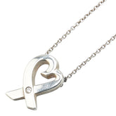 ティファニー ラビングハート 1P ネックレス SV925 シルバー ダイヤモンド レディース TIFFANY&Co. 【中古】