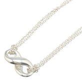 ティファニー インフィニティ ダブルチェーン ネックレス SV925 シルバー レディース TIFFANY&Co. 【中古】