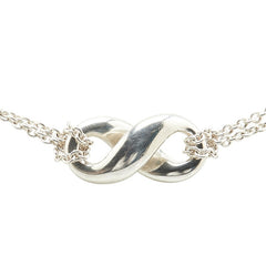 ティファニー インフィニティ ダブルチェーン ネックレス SV925 シルバー レディース TIFFANY&Co. 【中古】