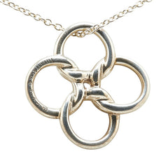 ティファニー クアドロ フォリオ ネックレス SV925 シルバー レディース TIFFANY&Co. 【中古】