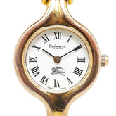 バーバリー 腕時計 クオーツ ホワイト文字盤 ステンレススチール レディース BURBERRY 【中古】