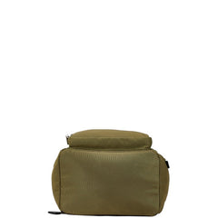 サマンサタバサ ロゴデザイン リュック バックパック カーキ ブラック ナイロン レザー レディース Samantha Thavasa 【中古】