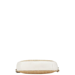 コーチ シグネチャー ハンドバッグ ショルダーバッグ 2WAY 37584 ベージュ ホワイト キャンバス レザー レディース COACH 【中古】