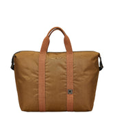 ダンヒル ロゴ ハンドバッグ ボストンバッグ ブラウン ナイロン キャンバス レディース Dunhill 【中古】