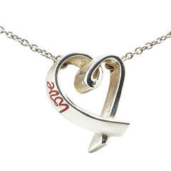 ティファニー ラビングハート LOVE ネックレス SV925 シルバー レディース TIFFANY&Co. 【中古】