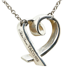 ティファニー ラビングハート LOVE ネックレス SV925 シルバー レディース TIFFANY&Co. 【中古】