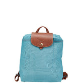 ロンシャン プリアージュ リュック バックパック ブルー ブラウン ナイロン レザー レディース Longchamp 【中古】