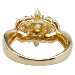 K18YG イエローゴールド ダイヤ0.50ct リング 指輪 レディース 12号 【中古】