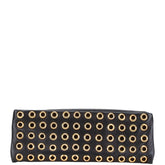 プラダ 三角ロゴプレート ペンケース ポーチ ブラック レザー レディース PRADA 【中古】