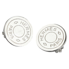 エルメス セリエ イヤリング シルバー メタル レディース HERMES 【中古】