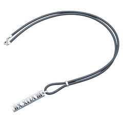 ティファニー アトラス ネックレス シルバー ブラック SV925 シルバー ラバー レディース TIFFANY&Co. 【中古】