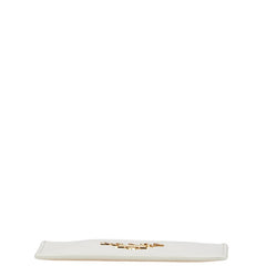 プラダ ロゴ カードケース ホワイト レザー レディース PRADA 【中古】