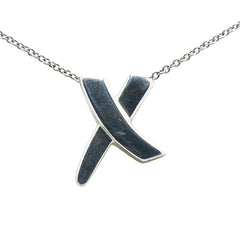 ティファニー キス ネックレス SV925 シルバー レディース TIFFANY&Co. 【中古】