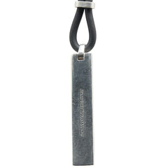 ティファニー アトラス ネックレス シルバー ブラック SV925 シルバー ラバー レディース TIFFANY&Co. 【中古】