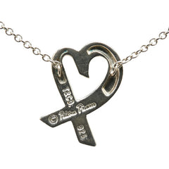 ティファニー ラビングハート ネックレス SV925 シルバー レディース TIFFANY&Co. 【中古】