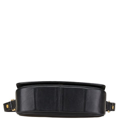 ジュンコ コシノ 斜め掛け ショルダーバッグ ブラック レザー レディース JUNKO KOSHINO 【中古】