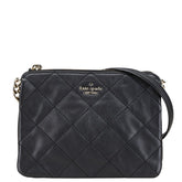 ケイトスペード 斜め掛け ショルダーバッグ ブラック レザー レディース Kate Spade 【中古】