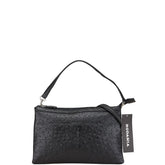 ロダニア クラッチバッグ ショルダーバッグ 2WAY ブラック オーストリッチ レディース RODANIA 【中古】