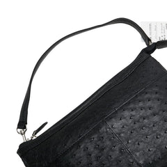 ロダニア クラッチバッグ ショルダーバッグ 2WAY ブラック オーストリッチ レディース RODANIA 【中古】