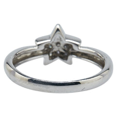 ヴァンドーム Pt900 プラチナ ダイヤ0.11ct 星 スター モチーフ リング 指輪 レディース VANDOME 11号 【中古】
