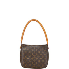 ルイ ヴィトン モノグラム ルーピングMM ワンショルダーバッグ ハンドバッグ M51146 ブラウン PVC レザー レディース LOUIS VUITTON 【中古】