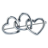 ティファニー トリプル オープンハート ブローチ スターリングシルバー レディース TIFFANY&Co. 【中古】