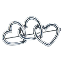 ティファニー トリプル オープンハート ブローチ スターリングシルバー レディース TIFFANY&Co. 【中古】