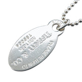 ティファニー リターン トゥ ティファニー オーバルタグ ロングネックレス ボールチェーン SV925 シルバー レディース TIFFANY&Co. 【中古】