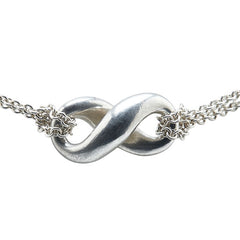 ティファニー フィギュアエイト ネックレス ダブルチェーン SV925 シルバー レディース TIFFANY&Co. 【中古】