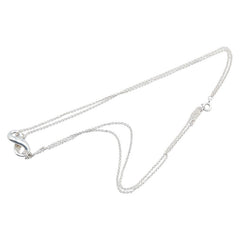 ティファニー フィギュアエイト ネックレス ダブルチェーン SV925 シルバー レディース TIFFANY&Co. 【中古】