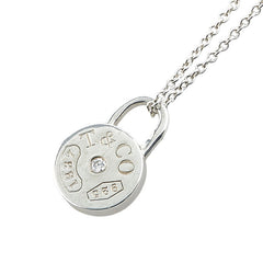 ティファニー 1837 ラウンドロック 1Pダイヤ ネックレス SV925 シルバー レディース TIFFANY&Co. 【中古】