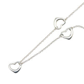 ティファニー トリプル オープンハート ネックレス SV925 シルバー レディース TIFFANY&Co. 【中古】
