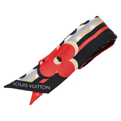 ルイ ヴィトン モノグラム バンドー BB ポップ スカーフ M76187 ブラック マルチカラー シルク レディース LOUIS VUITTON 【中古】