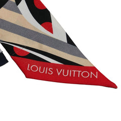 ルイ ヴィトン モノグラム バンドー BB ポップ スカーフ M76187 ブラック マルチカラー シルク レディース LOUIS VUITTON 【中古】