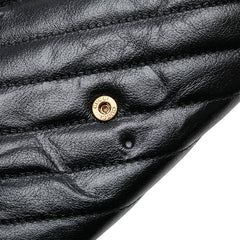 グッチ GGマーモント チェーン ショルダーバッグ 573807 ブラック レッド レザー レディース GUCCI 【中古】