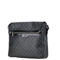 ルイ ヴィトン ダミエグラフィット ダニエルMM 斜め掛け ショルダーバッグ N58029 ブラック PVC レザー レディース LOUIS VUITTON 【中古】