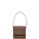 ルイ ヴィトン ダミエ トライベッカ ミニ ショルダーバッグ ハンドバッグ N51162 ブラウン PVC レザー レディース LOUIS VUITTON 【中古】